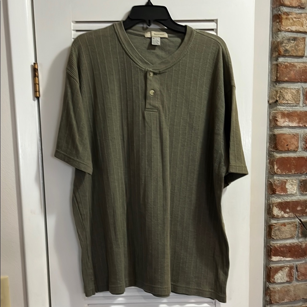 Basic Equipment Green Casual Button Shirt